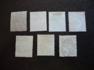 Stamps - Netherlands - Scott# 62,65-68,70,77 - Used Part Set of 7 Stamps