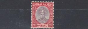 PAHANG  1935 - 41    S G 40    25C  PURPLE & SCARLET      MH    