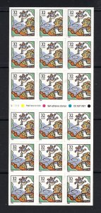 U.S. #3117a MINT, NH ICE SKATING BOOKLET PANE - PRICE AT FACE VALUE !