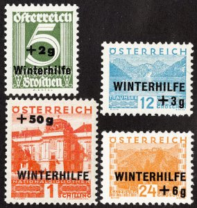 Austria Stamps # B118-21 MLH VF Scott Value $36.00