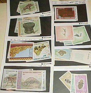 LAOS STAMPS  28 DIFF. #171/204  MINT LIGHT HINGED  CAT.$50.00 