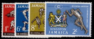 JAMAICA QEII SG197-200, 1962 Central American & Caribbean games set, NH MINT.