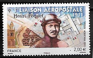 FRANCE STAMPS. 2011 AIR MAIL.,  H. PEQUET, MNH