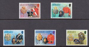 Jersey 2006,  Royal Militia set of 5,   unmounted mint NHM