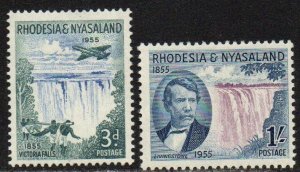 Rhodesia & Nyasaland Sc #156-157 Mint Hinged