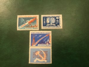 ICOLLECTZONE Russia 2463-65 VF NH fresh! First Man in Space