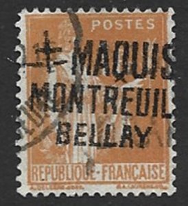 COLLECTION LOT A19 FRANCE RESISTANCE OVERPRINT