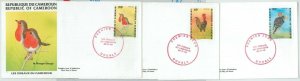 77348 - CAMEROON - POSTAL HISTORY - set of 3 FDC COVER 1985 - BIRDS-