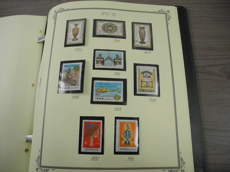 PERSIA,  IRAN,  Lovely Stamp Collection mounted in a Scott album w/case