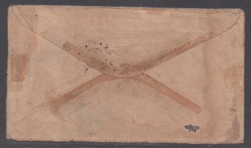 **CSA Cover, SC# 7(Pair) Charlottesville (Misspelled CDS), VA 1/3/1865, Turned