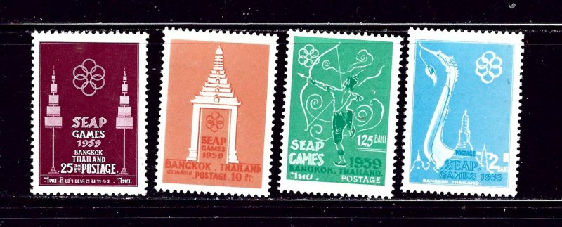 Thailand 333-36 MNH 1959 Southeast Asia Peninsula (SEAP) games