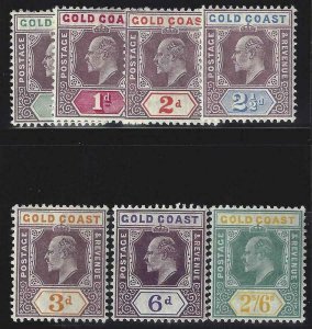 Gold Coast 1904-1907 SC 49-55 MLH Set