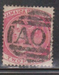 JAMAICA Scott # 8 Used - Queen Victoria