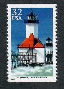 2970 Lighthouse MNH single from booklet