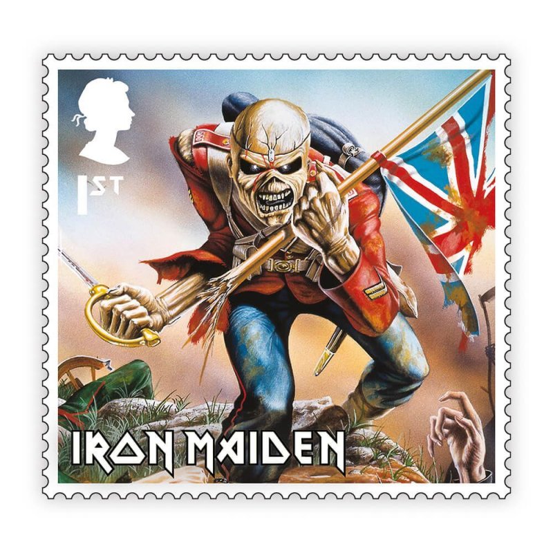 Stamps of Great Britain (Pre order) - 2023. Music Giants VII - Iron Maiden - Min