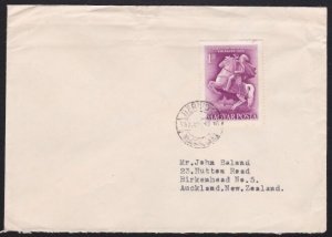 HUNGARY 1957 cover Berhida to New Zealand..................................A6140