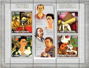 SAO TOME E PRINCIPE 2006 SHEET SPANISH ART PAINTINGS st6310a