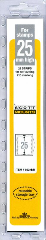 Scott Mounts Black, 25mm STRIP 215, (Pgk. 22) (00922B) 