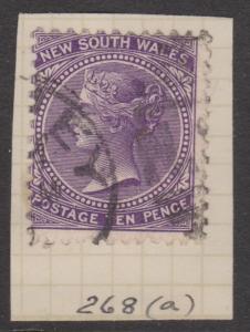 New South Wales 1862 Type  QV 10p Lilac SG#268a