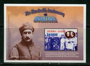 SIERRA LEONE 100th ANNIVERSARY OF POWERED FLIGHT SOUVENIR SHEET MINT NH