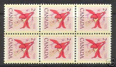 Canada #707 NH Mint Changeling Block Of Six