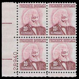 PCBstamps  US #1290 PB $1(4x25c)Frederick Douglass, 28940, MNH, (PB-3)