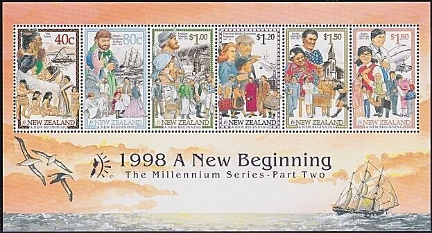 NEW ZEALAND 1998 A New Beginning mini sheet MNH  ACS cat NZ$50.............B5574