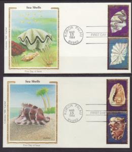 Palau 41-49 Seashells Colorano S/5 U/A FDC