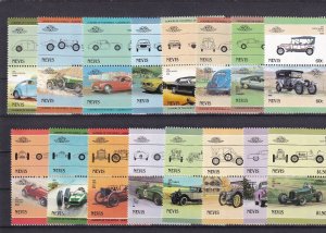 SA19h Nevis 1980's History of Cars mint pairs