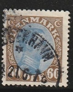 Denmark #123 Used with tiny thin   (~577k)