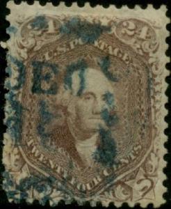 #70 RED LILAC, VF-XF USED WITH BLUE CANCEL CV $325.00 BP7779