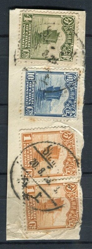 CHINA; Early 1900s Junk series issue fine used POSTMARK PIECE
