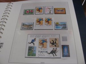 FRANCE MNH 1994-2000 LINDNER ALBUM COMPLETE W/SS &  BOOKLETS (95)