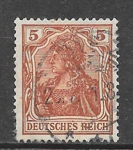 Germany 118: 5pf Germania, used, F-VF