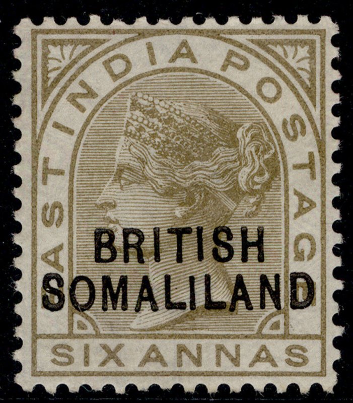 SOMALILAND PROTECTORATE QV SG19, 6a olive-bistre, M MINT. Cat £10.