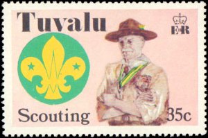 Tuvalu #50-53, Complete Set(4), 1977, Scouts, Never Hinged