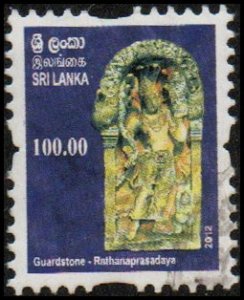 Sri Lanka 1829 - Used - 100r Guard Stone, Rathanaprasadaya (2012) (cv $4.40)