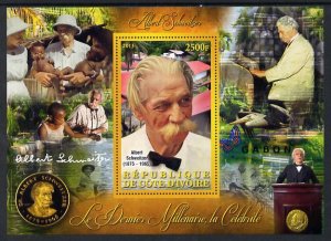 IVORY COAST - 2013 - Albert Schweitzer - Perf De Luxe Sheet - MNH -Private Issue