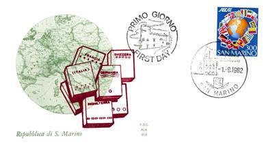 San Marino, Worldwide First Day Cover, Flags