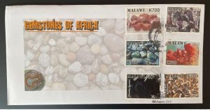 2018 / 2019 Malawi FDC Mi. 1034 - 1039 Gemstones Gemstones Mineral-