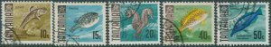 Tanzania 1967 SG143-148 Fish (5) FU