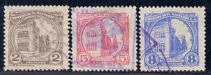 El Salvador Scott # 535 - 537, used