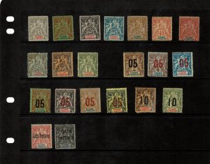 Fournier forgeries of French America:  Guiana, Guadeloupe, Martinique, St Pierre