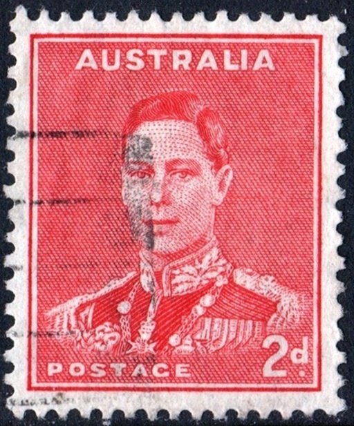 Australia SC#182 2d King George VI Single (1938) Used