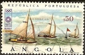 ANGOLA 570 USED 1970 1.e LIBSON-RIO DE JANERO FLIGHT