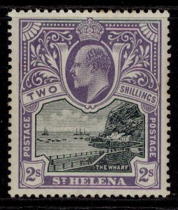 ST. HELENA EDVII SG60, 2s black & violet, M MINT. Cat £65.