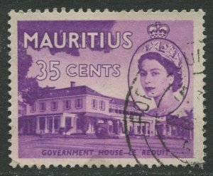STAMP STATION PERTH Mauritius #259 QEII Definitive Issue FU 1953-1954