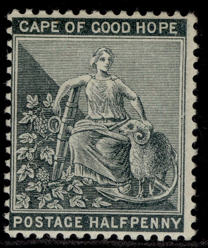 SOUTH AFRICA - Cape of Good Hope QV SG40a, ½d grey-black M MINT. Cat £45. WMK CA 