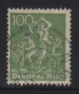 Germany,  100pf Miners (SC# 146) Used