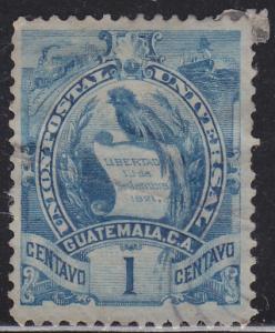 Guatemala 31 National Emblem 1886